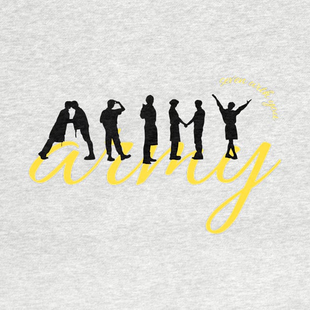 Permission To Dance - Army Silhouette by FandRPrintables